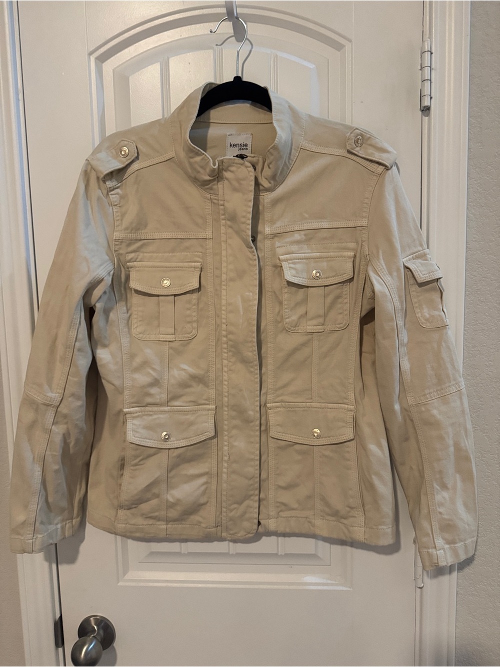 Kensie Cream‎ Utility streetwear, military jacket Bella swan